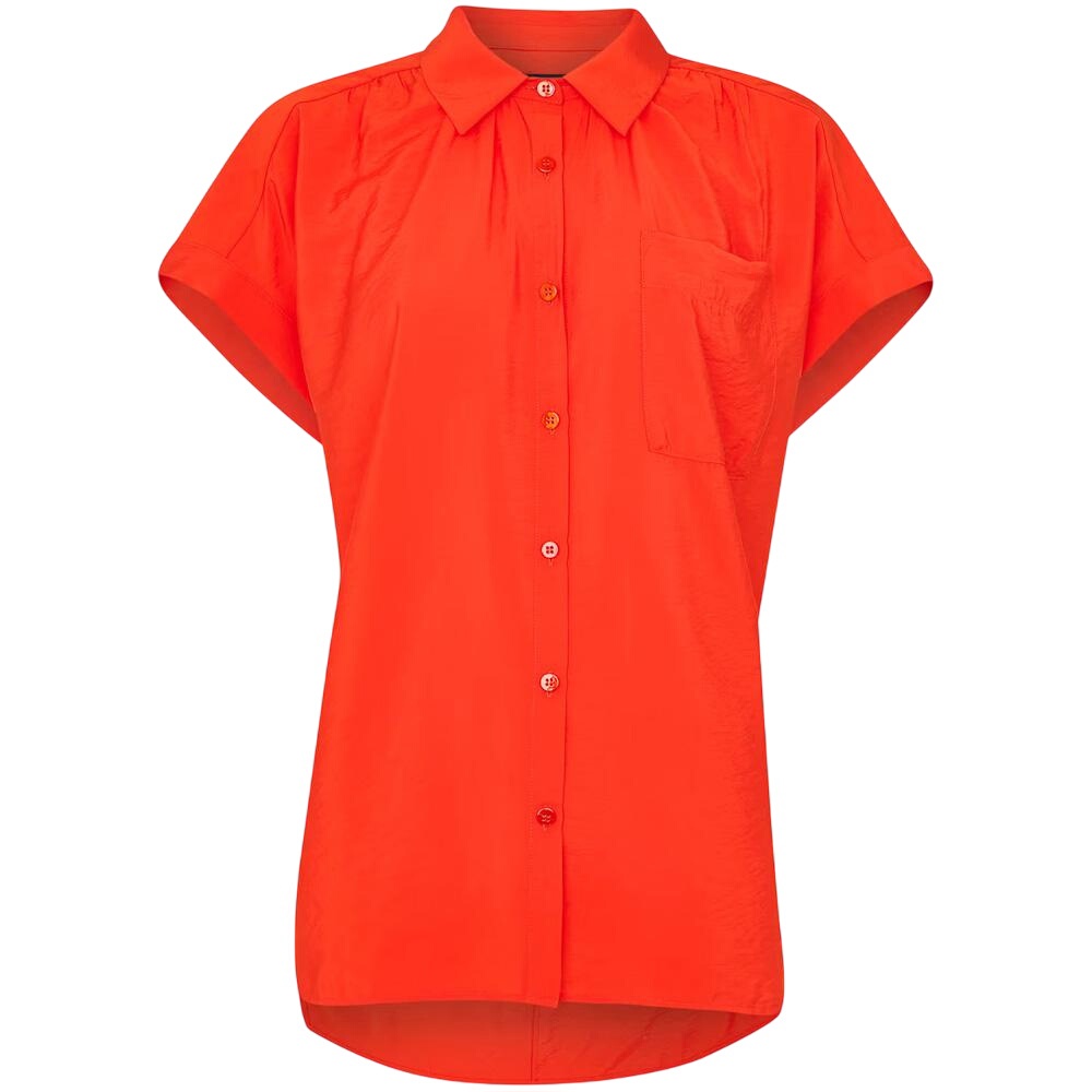 Whistles Red Nicola Button Through Shirt